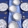 Set de masă din ceramică, 18 piese, albastru/alb