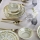 Set de masă din porțelan, 12 piese, multicolor