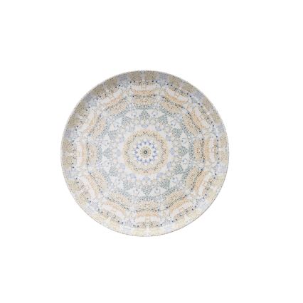 Set de masă din porțelan, 12 piese, multicolor