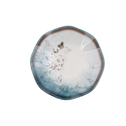 Set de masă din porțelan, 24 piese, albastru