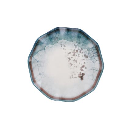 Set de masă din porțelan, 24 piese, albastru