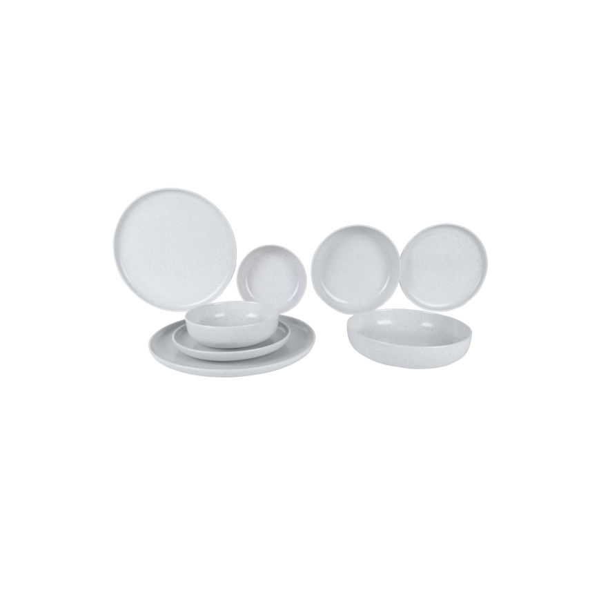 Set de masă din porțelan, 8 piese, bej