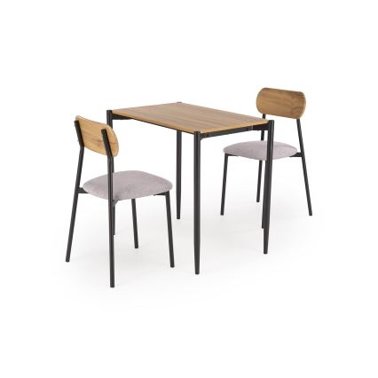 Set de masă NANDO 84x54 cm gri/maro/negru