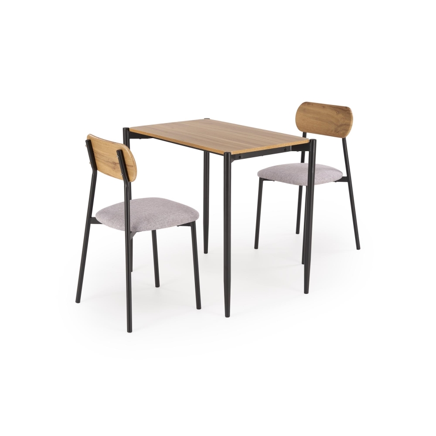 Set de masă NANDO 84x54 cm gri/maro/negru
