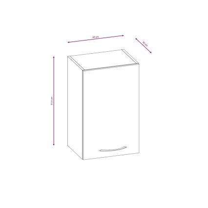 Set de mobilier de bucătărie VALERIA, 240 cm, maro/stejar Sonoma