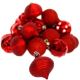Set de ornamente de Crăciun 30 buc. roșii