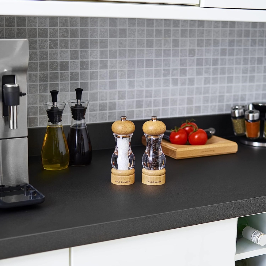 Set de râșnițe pentru piper și sare BEECH 2 buc. fag 16,5 cm Cole&Mason