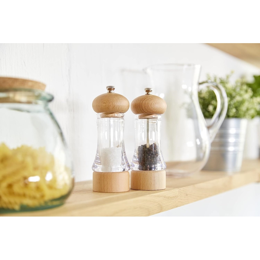 Set de râșnițe pentru piper și sare BEECH 2 buc. fag 16,5 cm Cole&Mason
