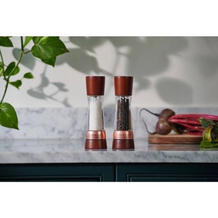 Set de râșnițe pentru sare și piper Cole&Mason DERWENT 2 buc. 19 cm fag/maro