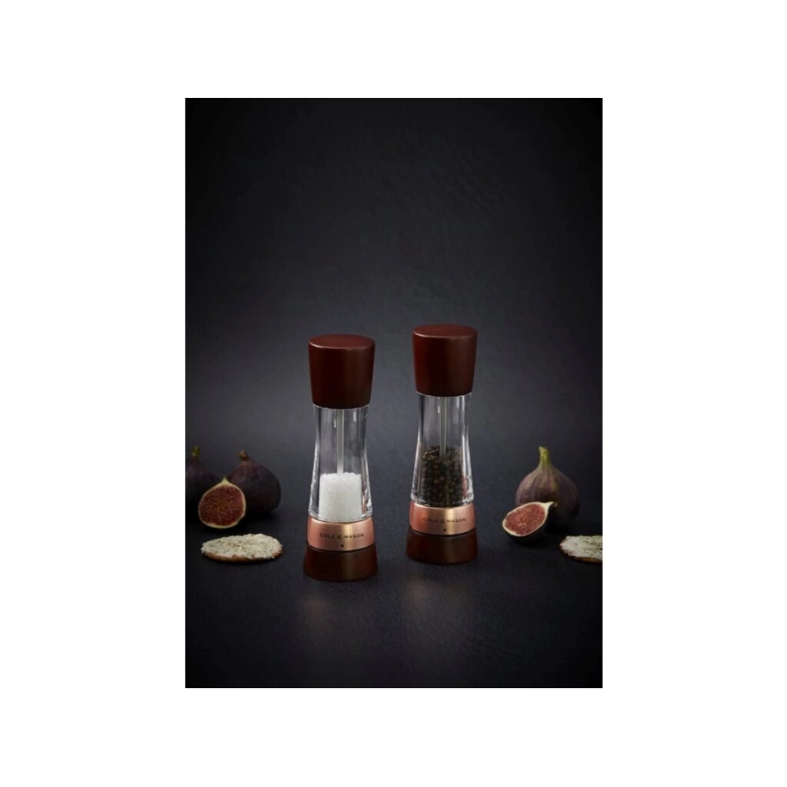 Set de râșnițe pentru sare și piper Cole&Mason DERWENT 2 buc. 19 cm fag/maro