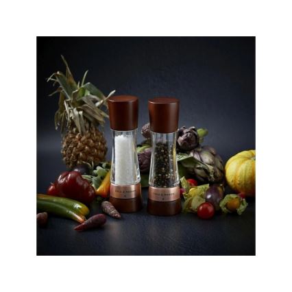 Set de râșnițe pentru sare și piper Cole&Mason DERWENT 2 buc. 19 cm fag/maro