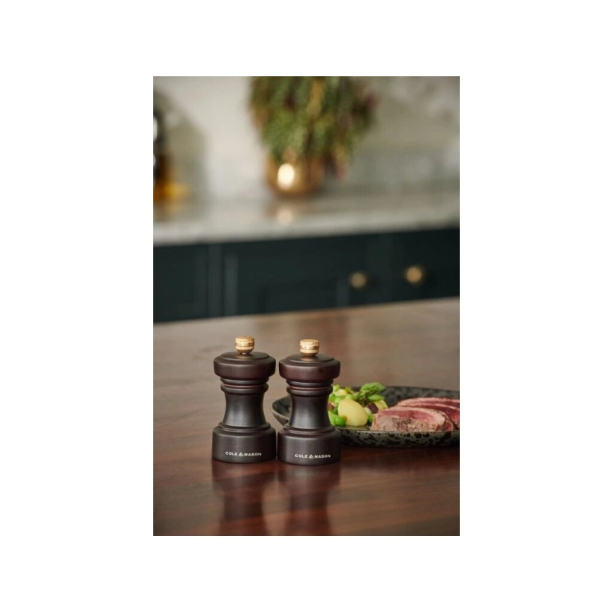 Set de râșnițe pentru sare și piper Cole&Mason HOXTON 2 buc. 10,4 cm fag/maro