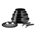 Set de vase de gătit 10 buc. Tefal INGENIO EASY COOK & CLEAN BLACK