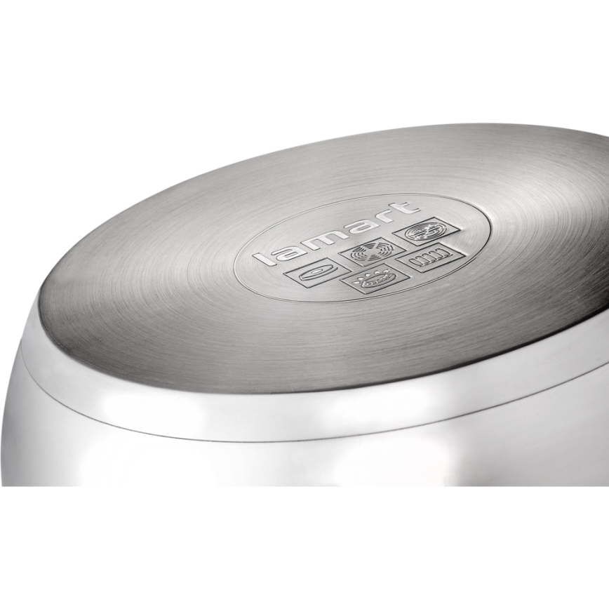 Set de vase de gătit 8 buc. oțel inoxidabil Lamart