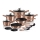 Set de vase de gătit cu suprafață marmorată 15 buc. roz-auriu BerlingerHaus