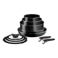Set de vase de gătit Tefal 10 buc. INGENIO EASY COOK & CLEAN BLACK