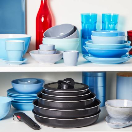 Set de vase de gătit Tefal 10 buc. INGENIO EASY COOK & CLEAN BLACK