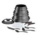 Set de vase de gătit Tefal 20 buc. INGENIO DAILY CHEF ON negru