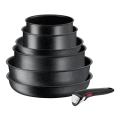 Set de vase de gătit Tefal 7 buc. INGENIO BLACK STONE