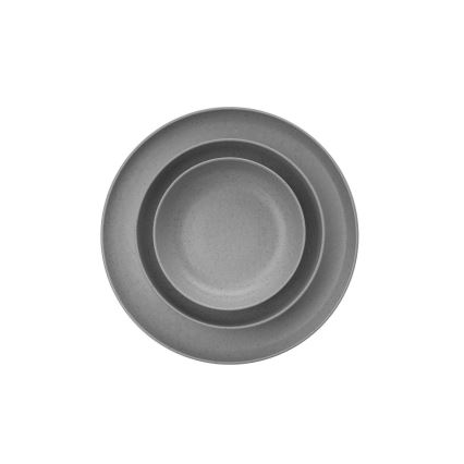 Set de veselă 12 piese gri/porțelan