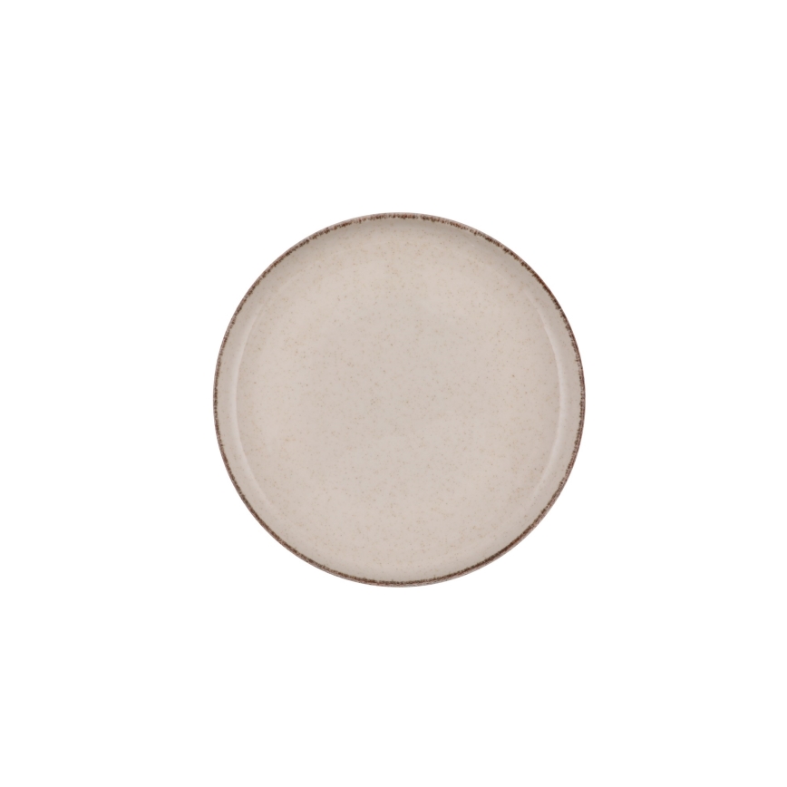 Set de veselă, 16 piese, bej/porțelan