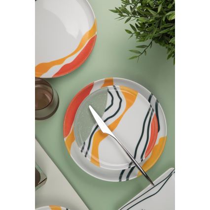 Set de veselă 18 buc multicolor/porțelan