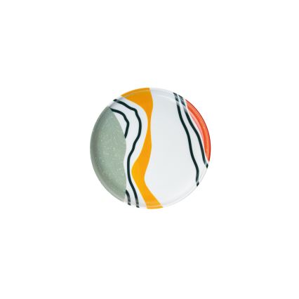 Set de veselă 18 buc multicolor/porțelan