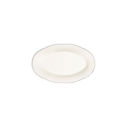 Set de veselă 18 piese crem/argintiu/porțelan