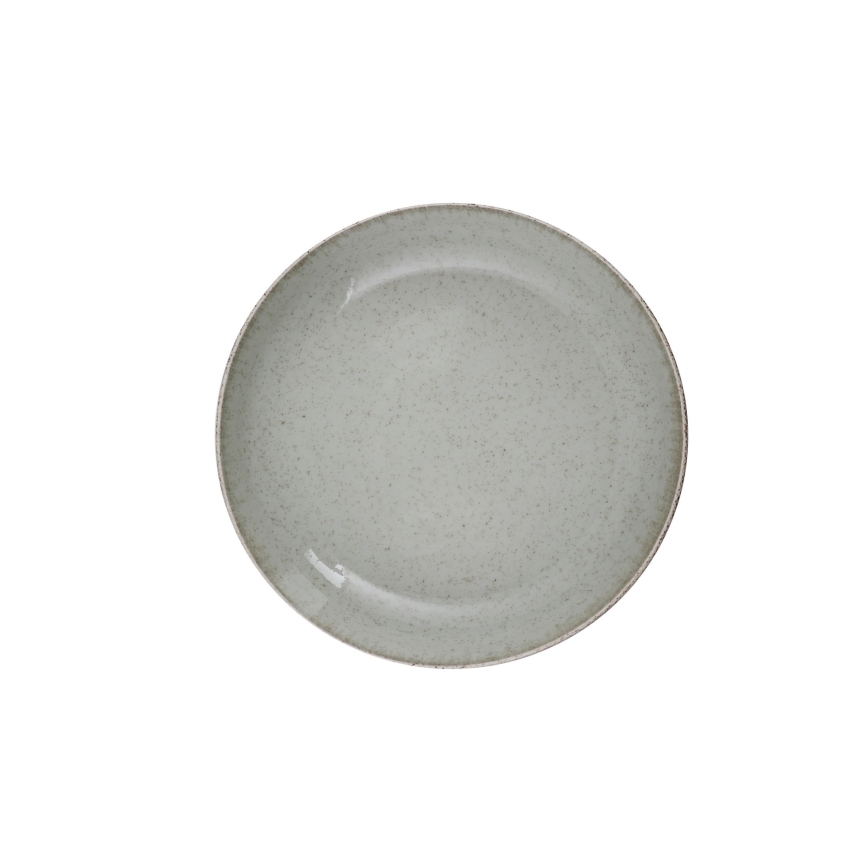 Set de veselă, 18 piese, din porțelan, verde