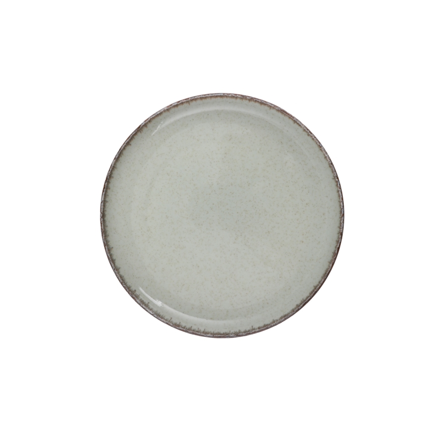 Set de veselă, 18 piese, din porțelan, verde