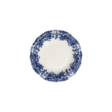 Set de veselă 24 piese alb/albastru/porțelan