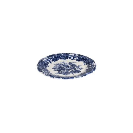 Set de veselă 24 piese alb/albastru/porțelan