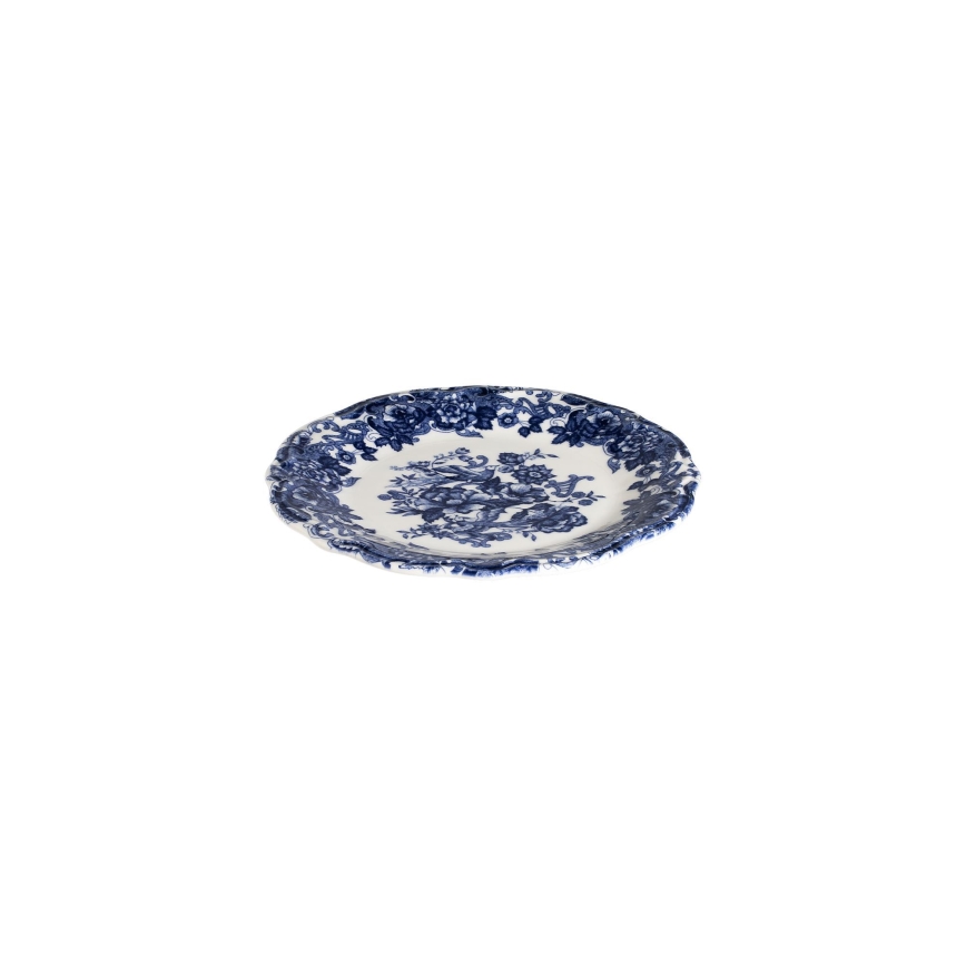 Set de veselă 24 piese alb/albastru/porțelan