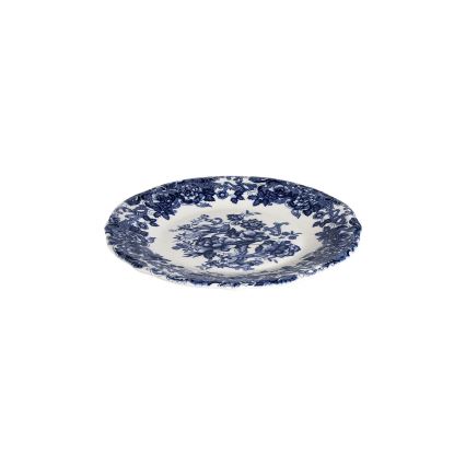 Set de veselă 24 piese alb/albastru/porțelan