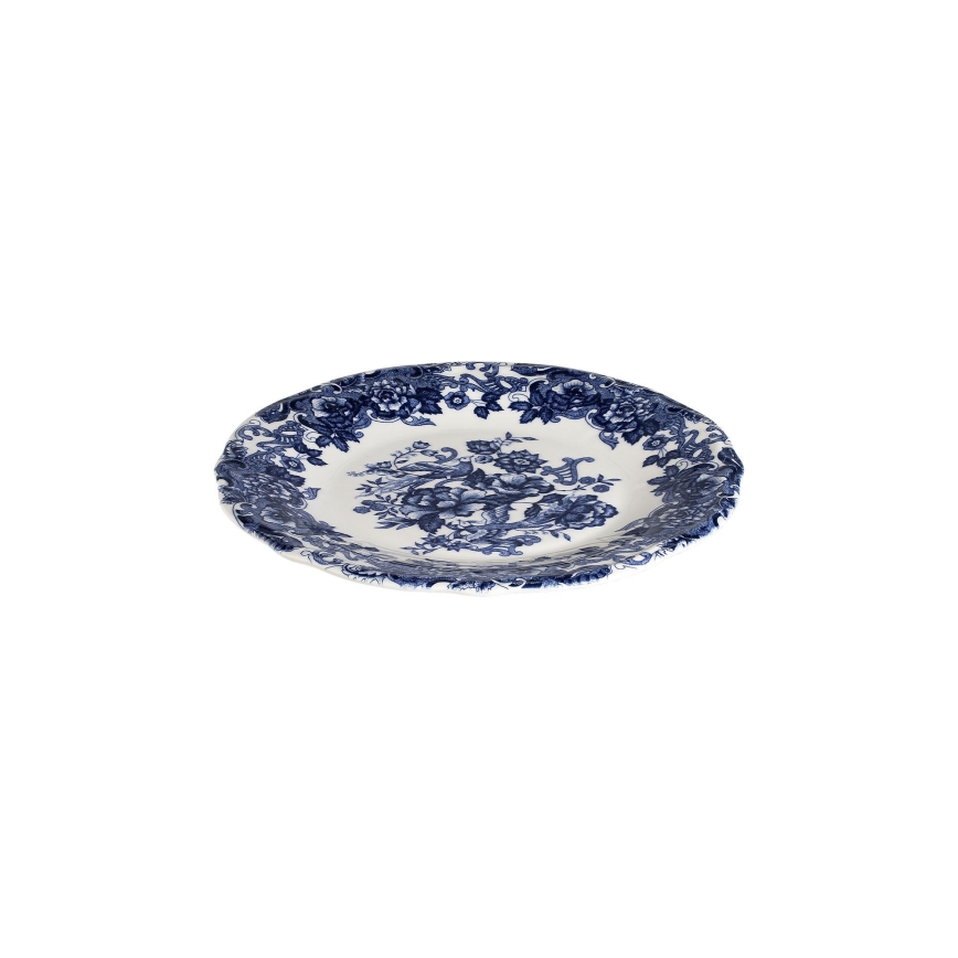 Set de veselă 24 piese alb/albastru/porțelan