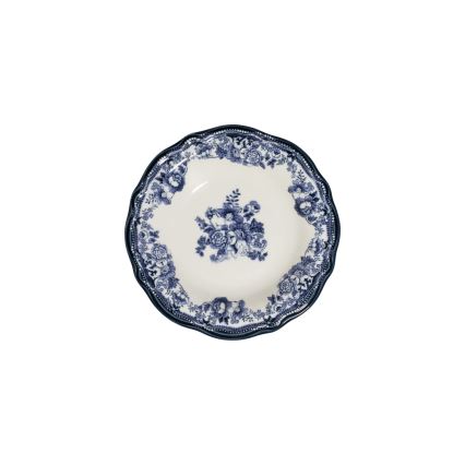 Set de veselă 24 piese alb/albastru/porțelan