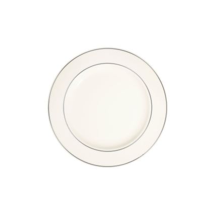 Set de veselă 24 piese alb/argintiu/porțelan