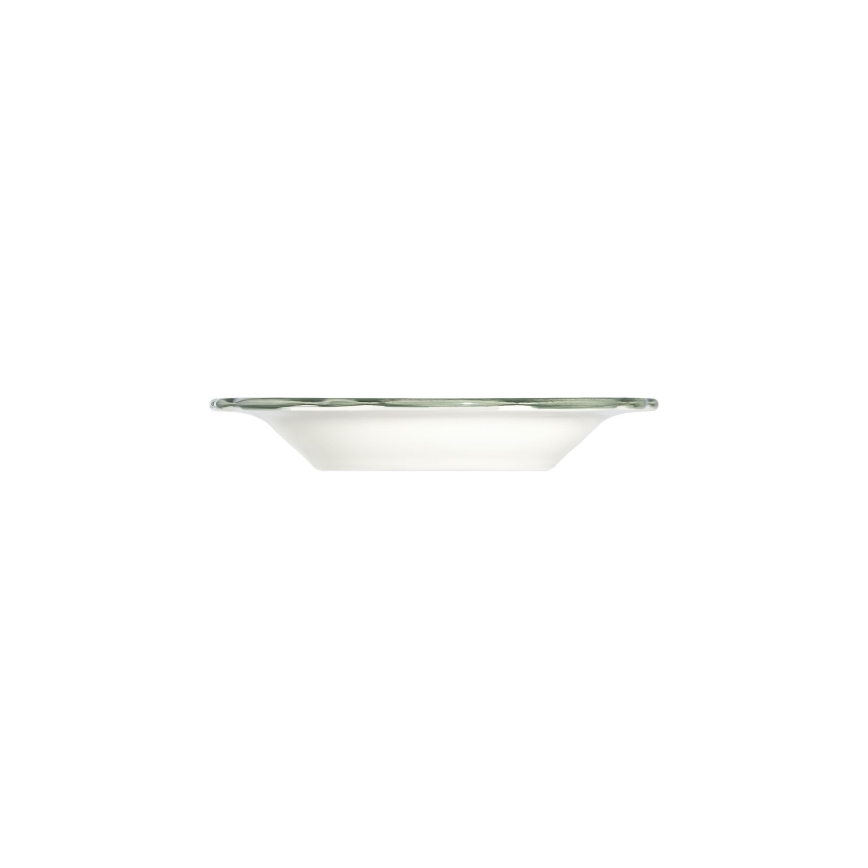 Set de veselă 24 piese alb/verde/porțelan