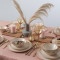 Set de veselă 24 piese bej/ceramică