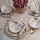 Set de veselă 24 piese, bej/ceramică
