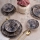 Set de veselă 24 piese, ceramică, multicolor