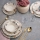 Set de veselă, 24 piese, ceramică multicoloră