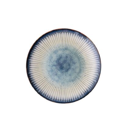 Set de veselă 24 piese, din porțelan, albastru