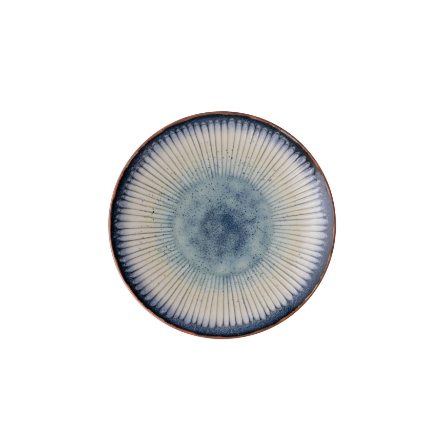 Set de veselă 24 piese, din porțelan, albastru