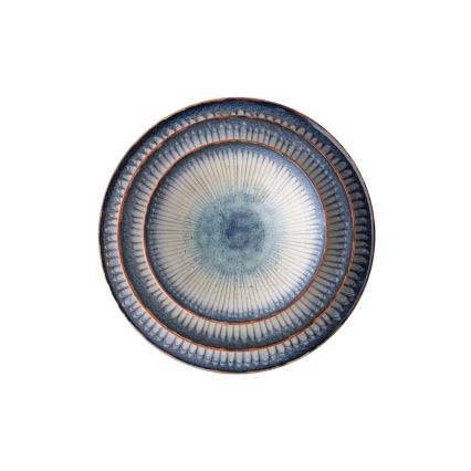 Set de veselă 24 piese, din porțelan, albastru