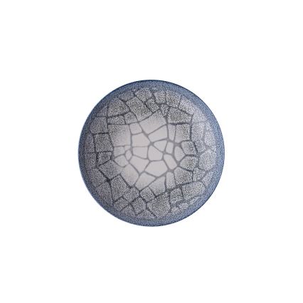 Set de veselă, 24 piese, din porțelan, albastru