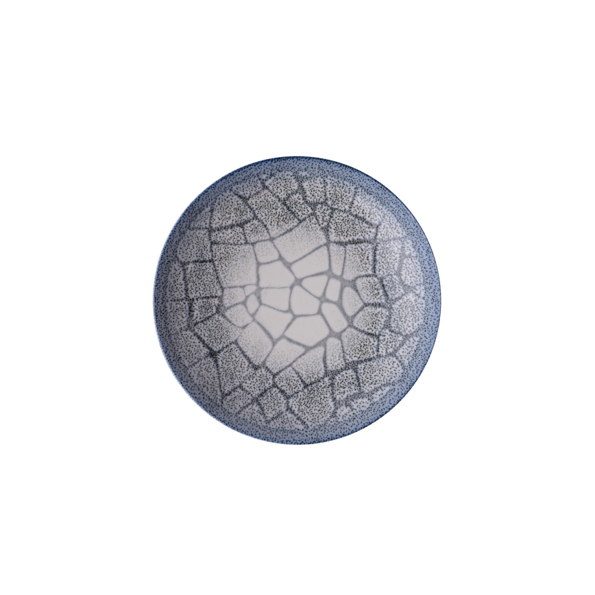 Set de veselă, 24 piese, din porțelan, albastru