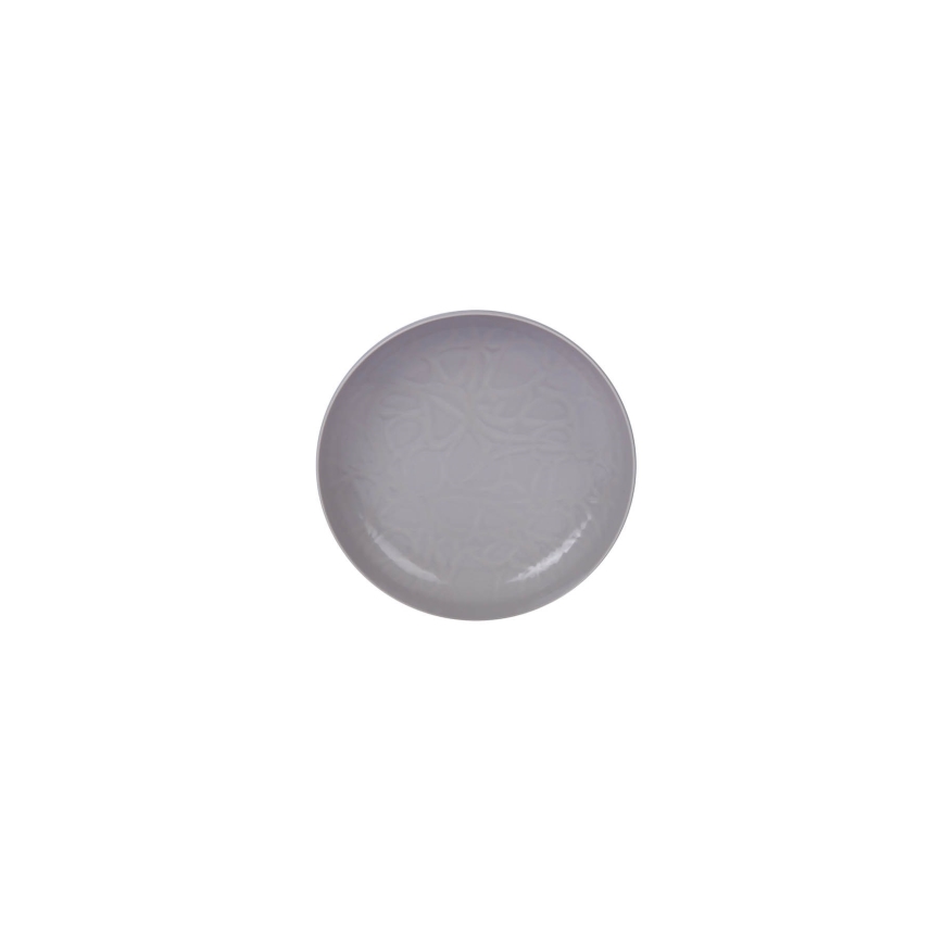 Set de veselă, 24 piese, gri/porțelan