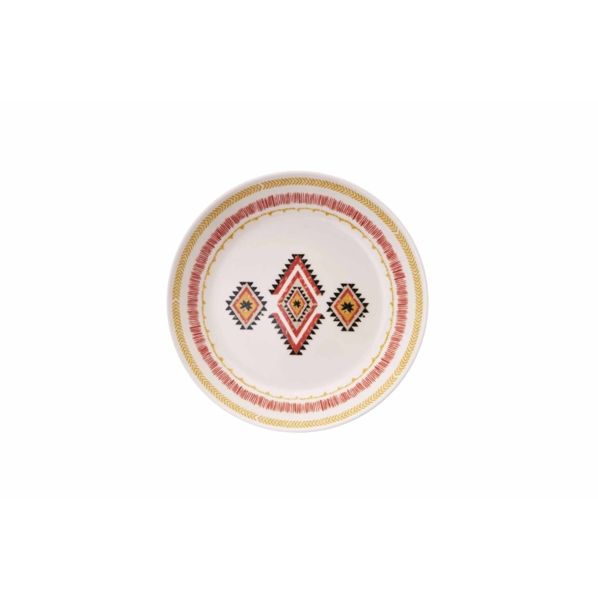 Set de veselă 24 piese multicolor/ceramică