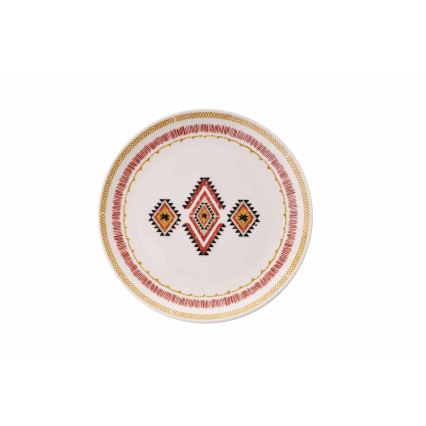 Set de veselă 24 piese multicolor/ceramică